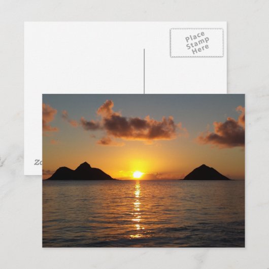 Lanikai Beach Sunrise Briefkaart (Voorkant / Achterkant)