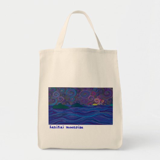 Lanikai Moonrise: biologische boodschappentas Tote Bag (Voorkant)
