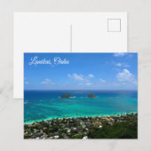 Lanikai Oahu Ansichtkaart Briefkaart (Voorkant / Achterkant)