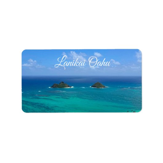 Lanikai Oahu  Etiket (Voorkant)