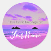 Lanikai Sunrise Boek Sticker (Voorkant)