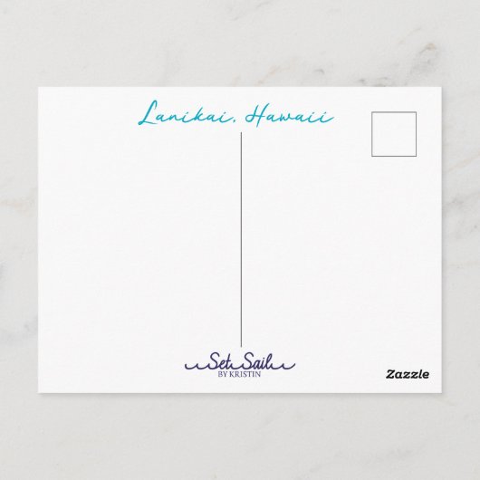 Lanikai Sunrise Briefkaart (Achterkant)