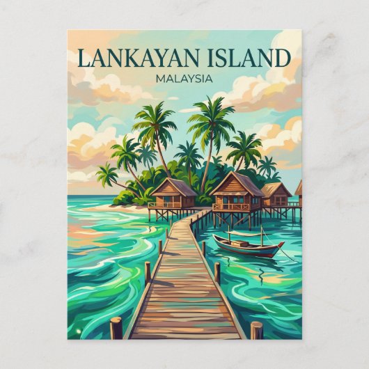 Lankayan-eiland Maleisië Briefkaart (Voorkant)