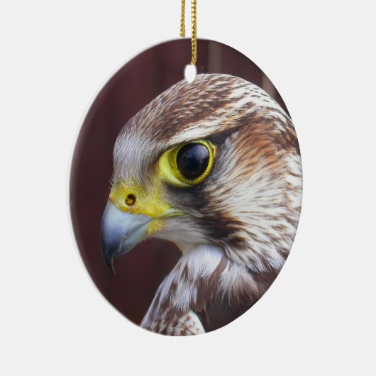 Lanner Falcon Keramisch Ornament (Rechts)