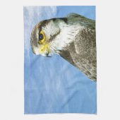 Lanner Falcon neergestreken Theedoek (Verticaal)