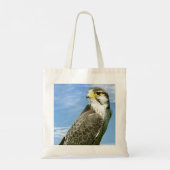 Lanner Falcon neergestreken Tote Bag (Achterkant)