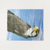 Lanner Falcon neergestreken Wandkleed (Voorkant (horizontaal))