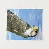 Lanner Falcon neergestreken Wandkleed (Voorkant (horizontaal))