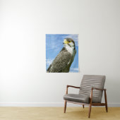 Lanner Falcon neergestreken Wandkleed (In situ)