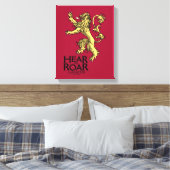 Lannister Sigil - Verhoor me auto Canvas Afdruk (Insitu (Slaapkamer))