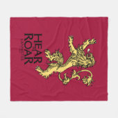 Lannister Sigil - Verhoor me auto Fleece Deken (Voorkant (Horizontaal))