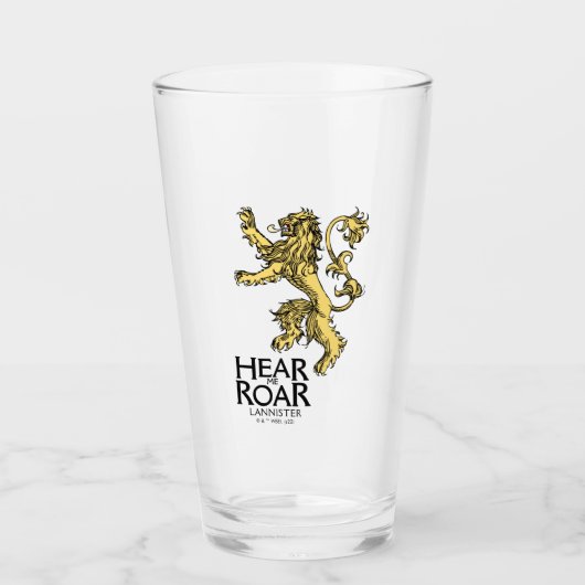 Lannister Sigil - Verhoor me auto Glas (Voorkant)