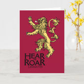 Lannister Sigil - Verhoor me auto Kaart (Gele Bloem)