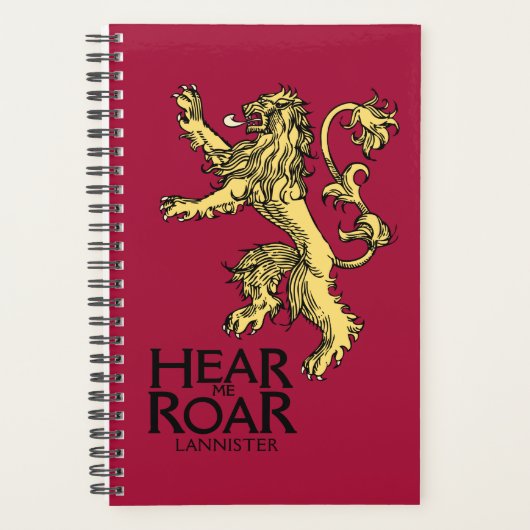 Lannister Sigil - Verhoor me auto Planner (Voorkant)