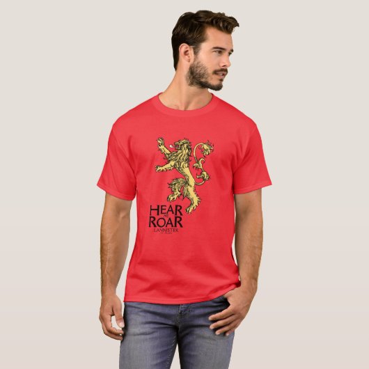 Lannister Sigil - Verhoor me auto T-shirt (Voorkant volledig)
