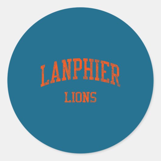 Lanphier High School Hs Springfield Ronde Sticker (Voorkant)