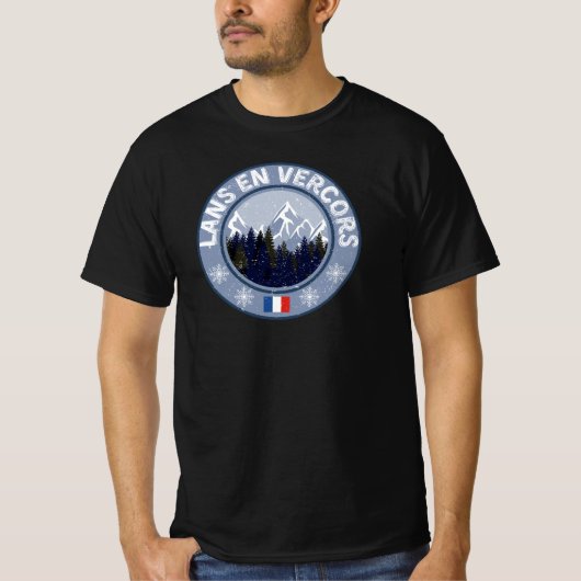 Lans in Vercors Ski Station T-shirt (Voorkant)