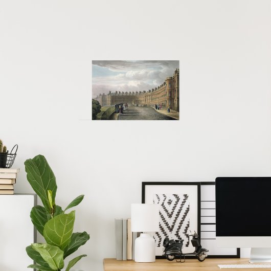 Lansdown Crescent, Bath, 1820 Poster (Thuiskantoor)