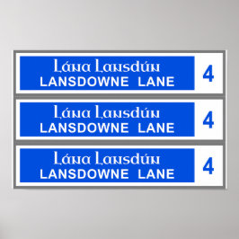 Lansdowne Lane Poster