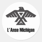 L'Anse Michigan Ojibwe Indiaanse Sticker (Voorkant)