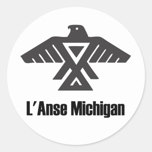 L'Anse Michigan Ojibwe Indiaanse Sticker (Voorkant)