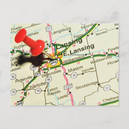 Lansing Briefkaart (Voorkant)