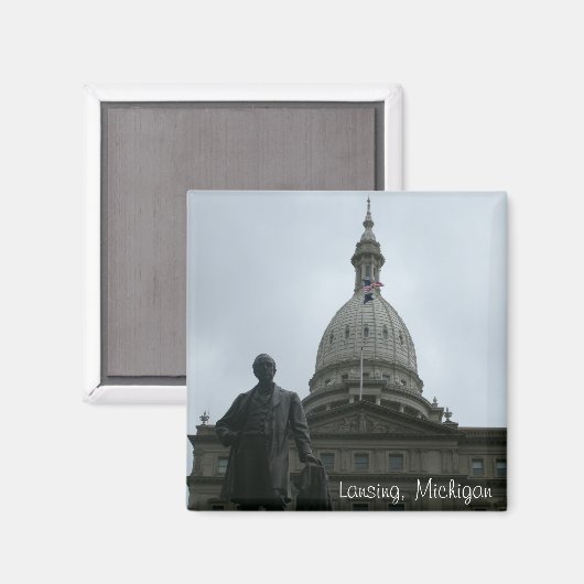 Lansing Capitol Building Magnet (Voorkant / Achterkant)