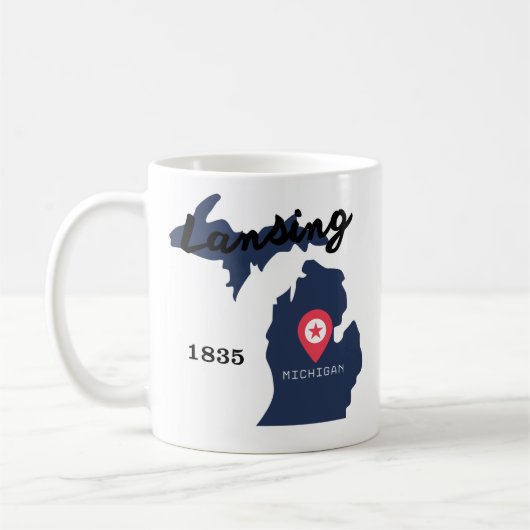 Lansing coffee mug  koffiemok (Links)
