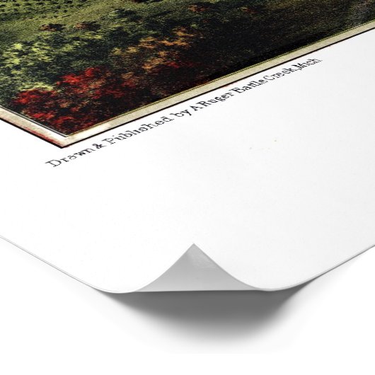 Lansing, MI Panorama Map - 1866 Poster (Hoek)