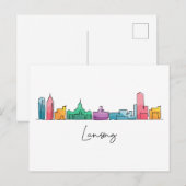 Lansing MICHIGAN Briefkaart (Voorkant / Achterkant)