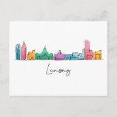 Lansing MICHIGAN Briefkaart (Voorkant)