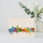 Lansing Michigan Skyline Briefkaart (Staand voorkant)