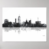 LANSING, MICHIGAN SKYLINE POSTER (Voorkant)