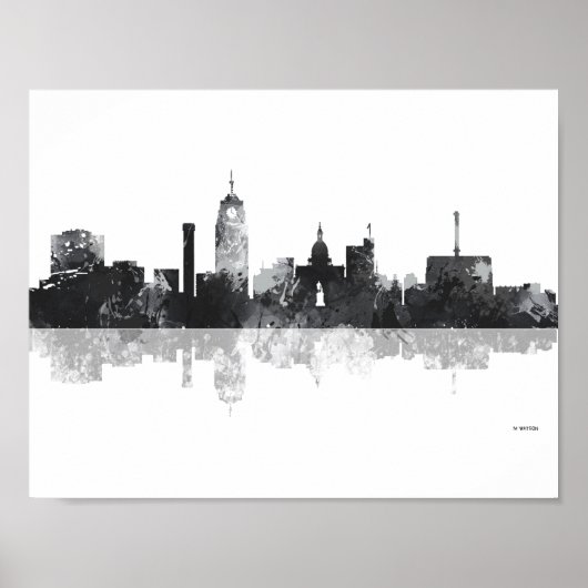 LANSING, MICHIGAN SKYLINE POSTER (Voorkant)