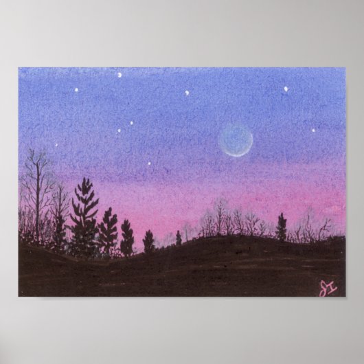 Lansing Moon & Stars Poster (Voorkant)