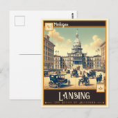 Lansing, Verenigde Staten |  Briefkaart (Voorkant / Achterkant)