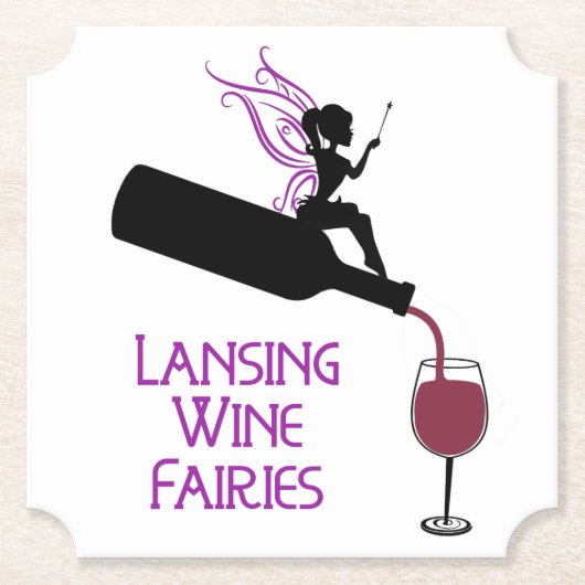 Lansing Wine Fairies Kartonnen Onderzetters (Voorkant)