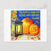 Lantaarn aan mijn voeten briefkaart (Voorkant)