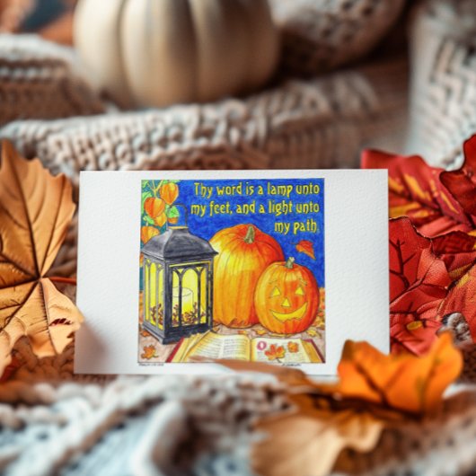 Lantaarn aan mijn voeten briefkaart