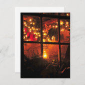 Lantaarn bij nacht briefkaart (Voorkant / Achterkant)