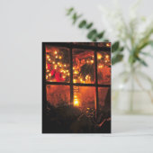 Lantaarn bij nacht briefkaart (Staand voorkant)