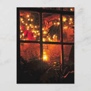 Lantaarn bij nacht briefkaart