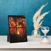 Lantaarn bij nacht fotoplaat (Zijkant)