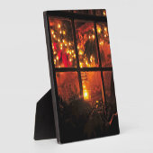 Lantaarn bij nacht fotoplaat (Zijkant)