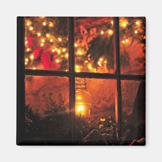 Lantaarn bij nacht magneet (Voorkant)