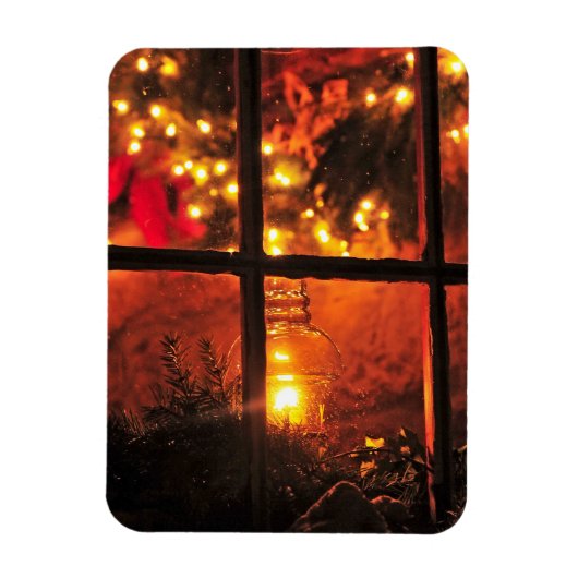 Lantaarn bij nacht magneet (Verticaal)