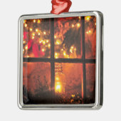 Lantaarn bij nacht metalen ornament (Links)