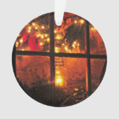 Lantaarn bij nacht ornament (voorkant)