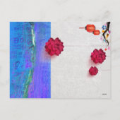 Lantaarn Bloem Chinese Draak Nieuwjaar 2024 VHPC Feestdagenkaart (Achterkant)