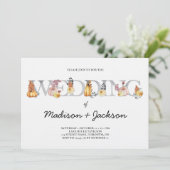 Lantaarn Bruiloft Waterverf Najaarsuitnodiging Kaart (Staand voorkant)